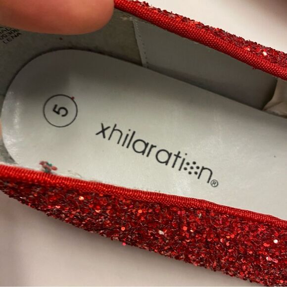 Red glitter character dorothy wizard of oz musical theater costum pageant shoe 5 - Picture 4 of 8